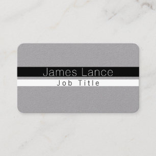 Cool Minimal Black and White Stripes Business Card