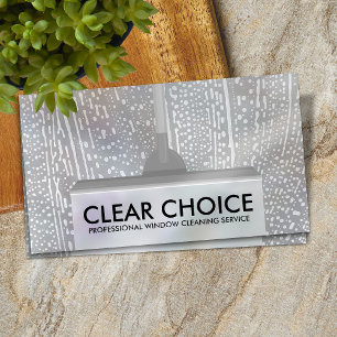 Cool Minimal Window Cleaning Services Business Card