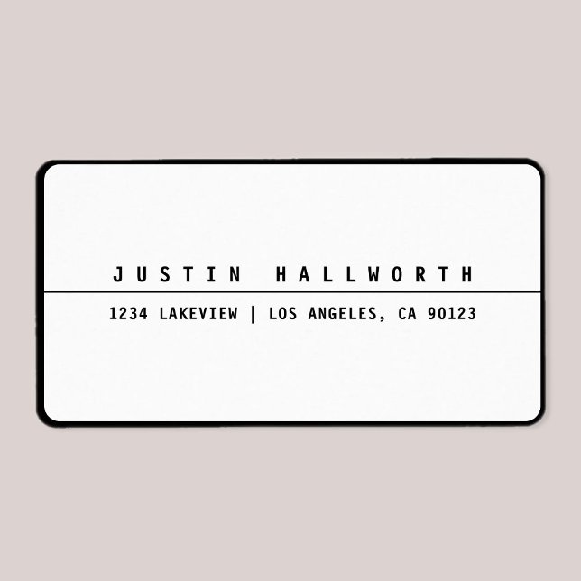 Cool Minimalist Black & White Label (Creator Uploaded)