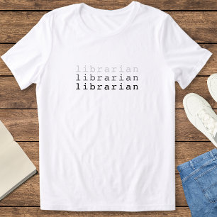 Cool Minimalist Librarian Women's Gift Tri-Blend Shirt
