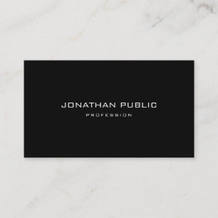 Cool Minimalist Modern Black And White Elegant Business Card