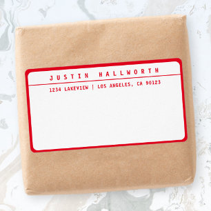 Cool Minimalist Red & White