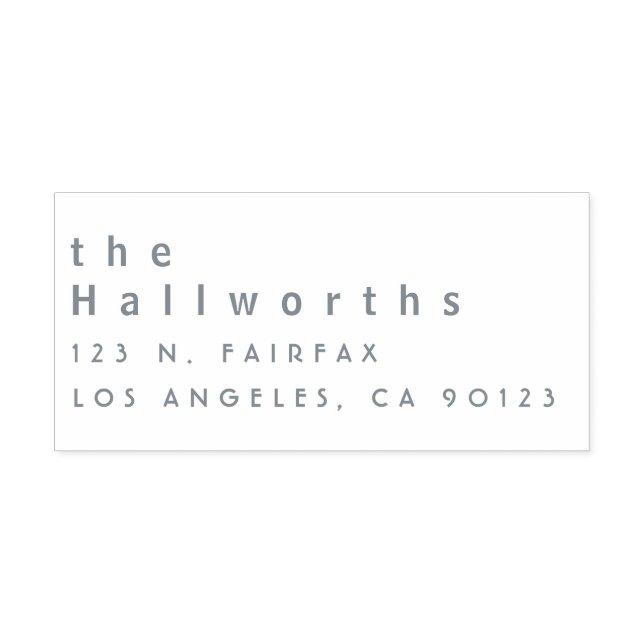 Cool minimalist  self-inking stamp (Design)