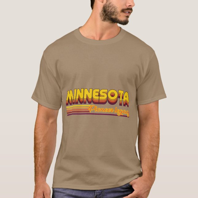 cool Minnesota USA state design T-Shirt (Front)