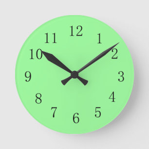 Cool Mint Green Colour Wall Clock