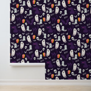 Cool mixed Halloween tiled Wallpaper