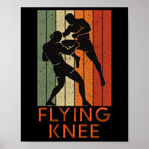 Cool Mma, Kickboxing And Muay Thai Flying Knee  Poster