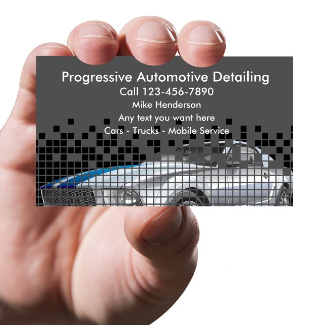 Cool Mobile Auto Detailing Business Card (Creator Uploaded)
