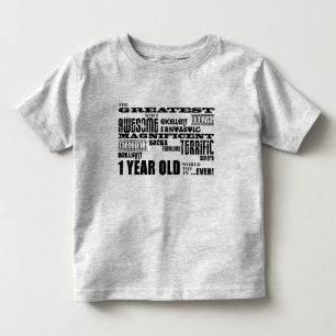 Cool Modern 1st Birthdays : Greatest 1 Year Old Toddler T-Shirt