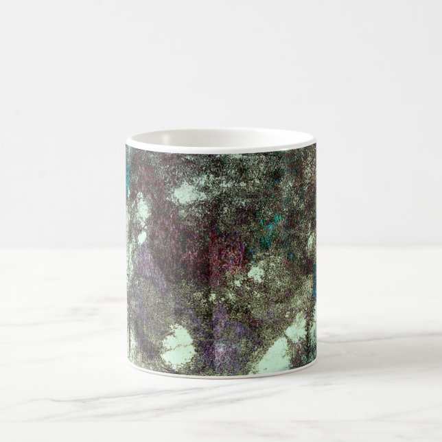 Cool modern abstract grunge design art coffee mug (Center)