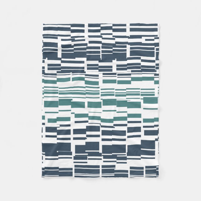 Cool Modern Abstract Patterns Fleece Blanket (Front)