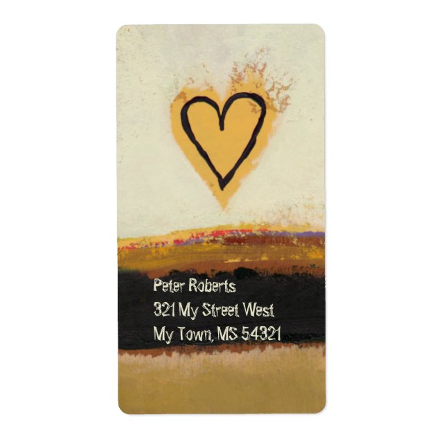 Cool modern art heart painting customise your own (Front)