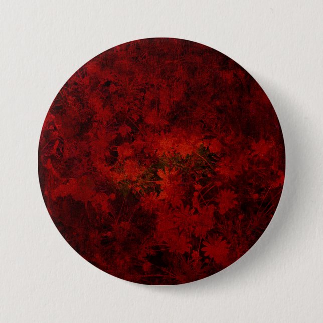 Cool, modern art of floral / flower pattern 7.5 cm round badge (Front)