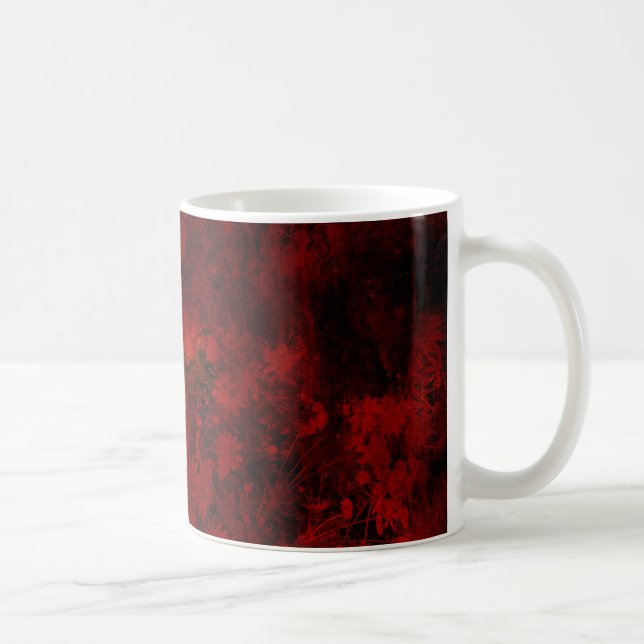 Cool, modern art of floral / flower pattern coffee mug (Right)