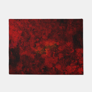 Cool, modern art of floral / flower pattern doormat