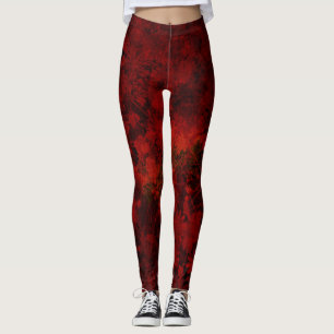Cool, modern art of floral / flower pattern leggings