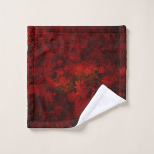 Cool, modern art of floral / flower pattern wash cloth