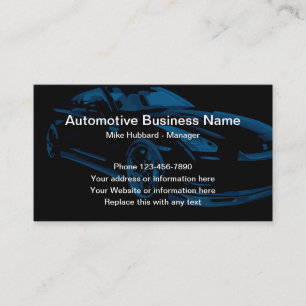 Cool Modern Automotive Business Card