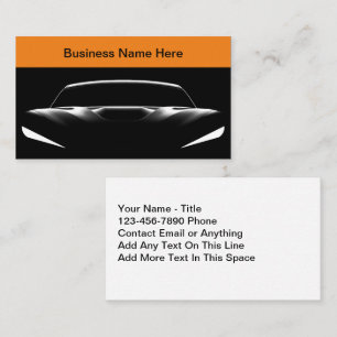Cool Modern Automotive Business Cards Car