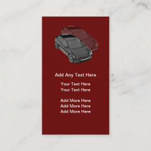 Cool Modern Automotive Themed Business Cards