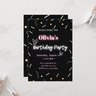 cool modern birthday invitations