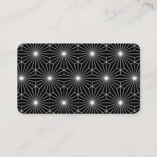 Cool Modern Black and White Optical Illusion Business Card