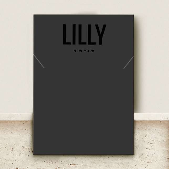 Cool Modern Black Necklace Bracelet Display Card (Creator Uploaded)