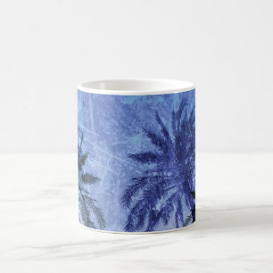 Cool modern blue nature design art coffee mug