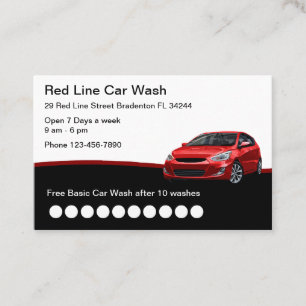 Cool Modern Car Wash Design Business Card