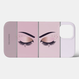 Cool Modern Chic Striped,Lashes  iPhone 13 Case