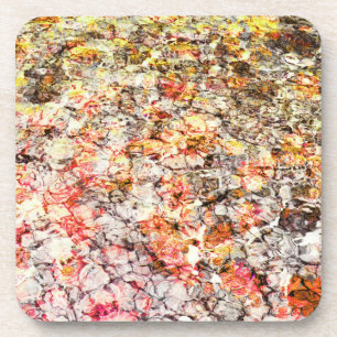Cool, modern, colorful abstract background coaster