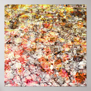 Cool, modern, colorful abstract background poster