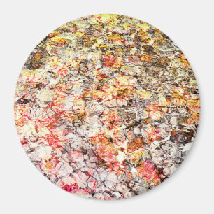 Cool, modern, colourful abstract background magnet