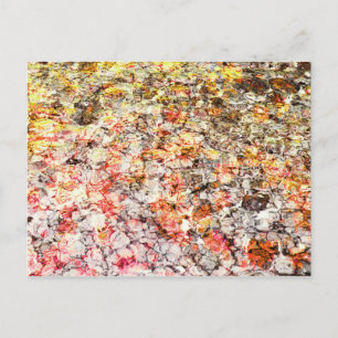 Cool, modern, colourful abstract background postcard