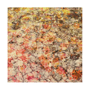 Cool, modern, colourful abstract background wood wall art