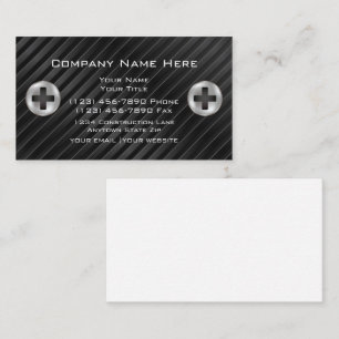 Cool Modern Construction Business Cards