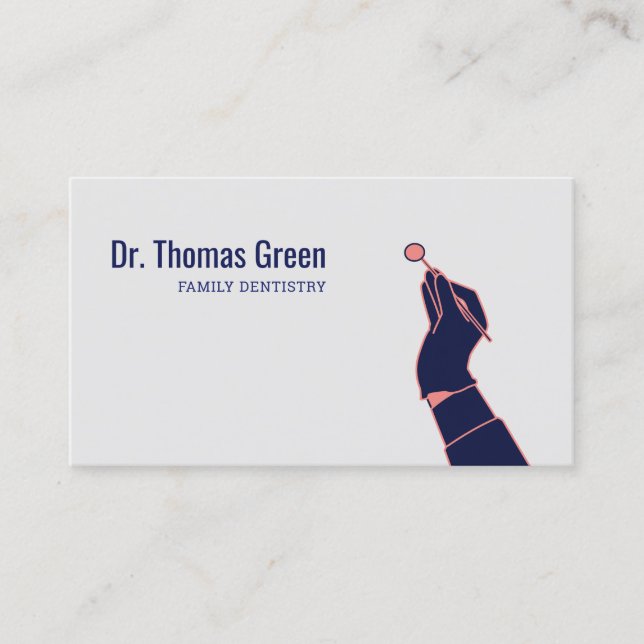 Cool Modern Dentist Office Appointment Reminder Card (Front)