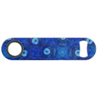 Cool, modern digital art of blue evil eye pattern