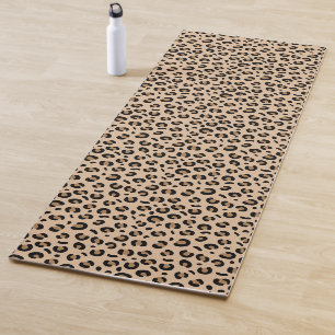 Cool modern elegant animal print leopard yoga mat