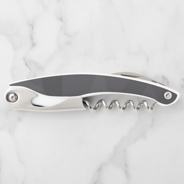 Cool, modern, elegant, trendy trapezoid shapes corkscrew (Front)