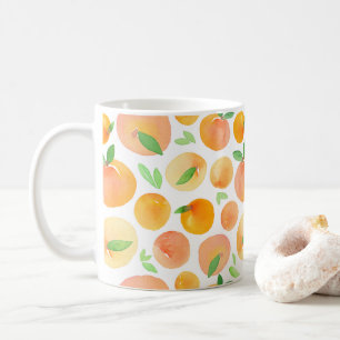 Cool modern fruit peach orange mug