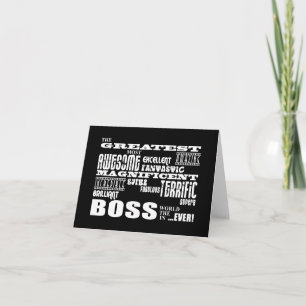 Cool Modern Fun Bosses : Greatest Boss Card