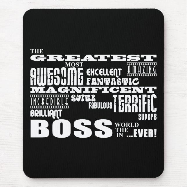 Cool Modern Fun Bosses : Greatest Boss Mouse Mat (Front)