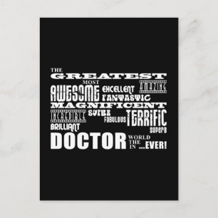Cool Modern Fun Doctors Greatest Doctor World Ever Postcard