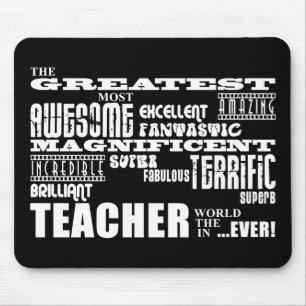Cool Modern Fun Teachers : Greatest Teacher World Mouse Mat