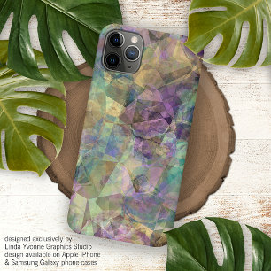 Cool Modern Funky Retro Polygon Mosaic Art Pattern iPhone 16 Pro Max Case