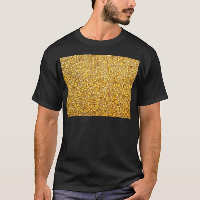 COOL MODERN GOLD WITH GLITTER T-Shirt (Front)