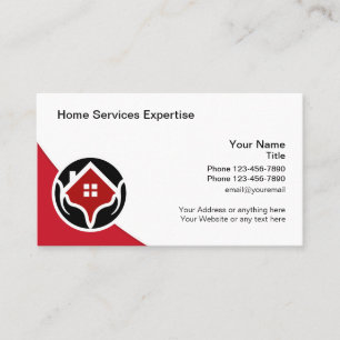 Cool Modern Home Services Business Cards