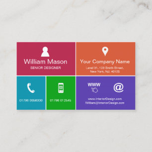 Cool Modern Metro Style Design - Business Card