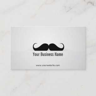 Cool Modern Moustache Business Card